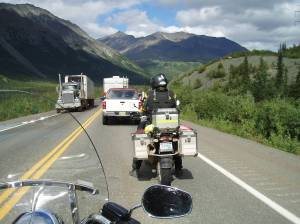Alaska Biker Pilot waiting